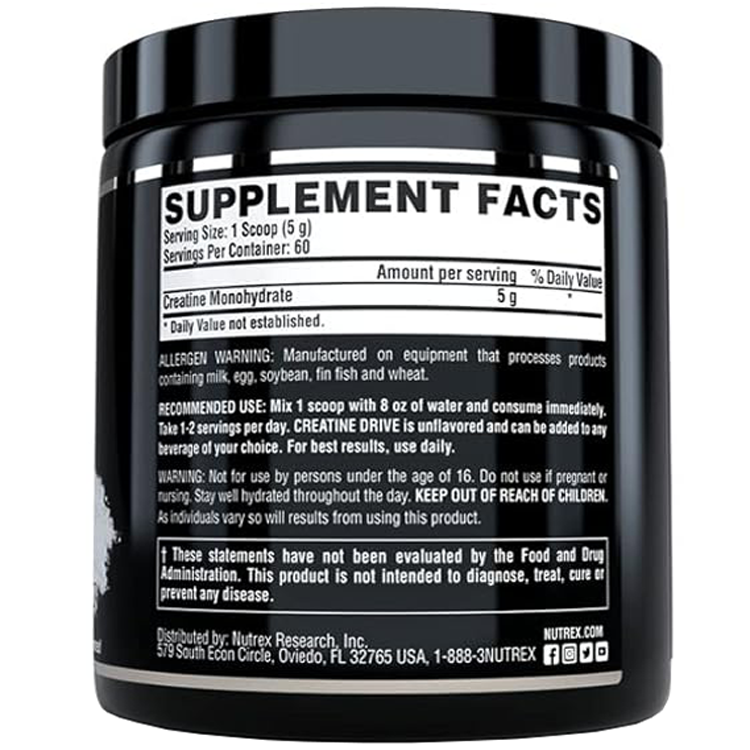 کراتین مونوهیدرات ناترکس طرح جدید 300 گرم اورجینال