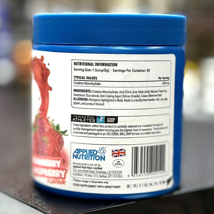 کراتین مونوهیدرات طعم دار اپلاید نوتریشن ۲۵۰ گرمی